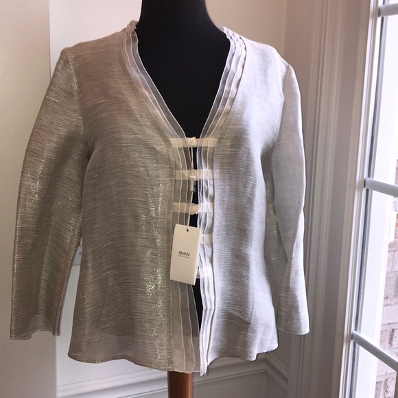 NWT Armani Collezioni Transparent Jacket - Picture 4 of 11